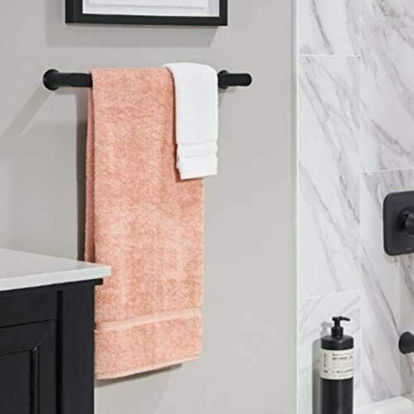 Moen Genta Modern 18" Towel Bar-Matte Bk - Picture 3 of 4